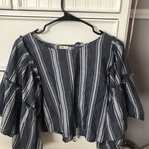 Hollister stripped flow shirt